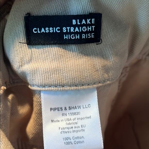 NWOT. Veronica Beard Blake Raw Edge 100% Cotten Utility Pants - Picture 8 of 8